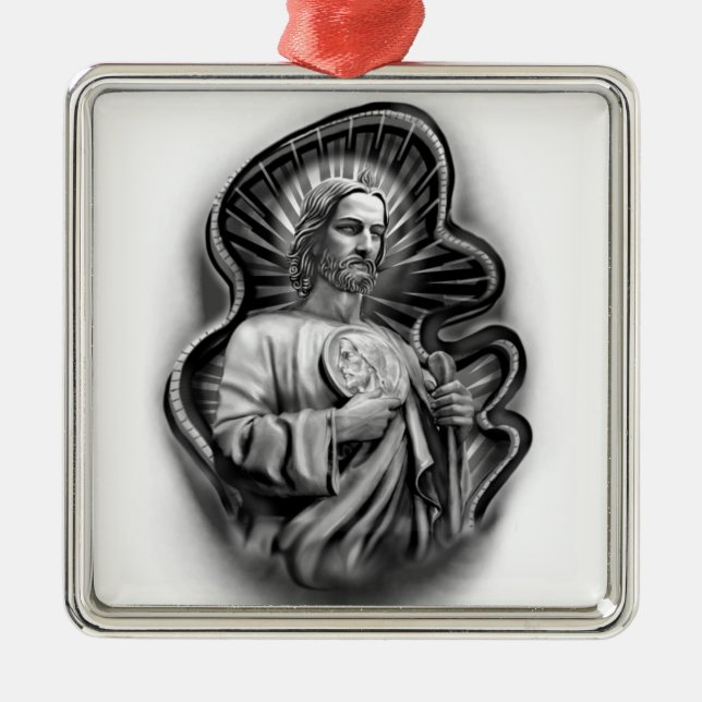 San Jude, adorno católico de santo jude, cristiano (Frente)