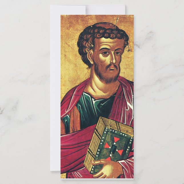 San Lucas, el ícono evangelista ortodoxo (Anverso)