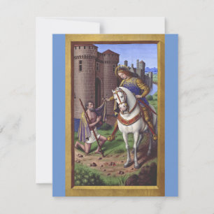 San Martín de Tours cortando su capa en dos