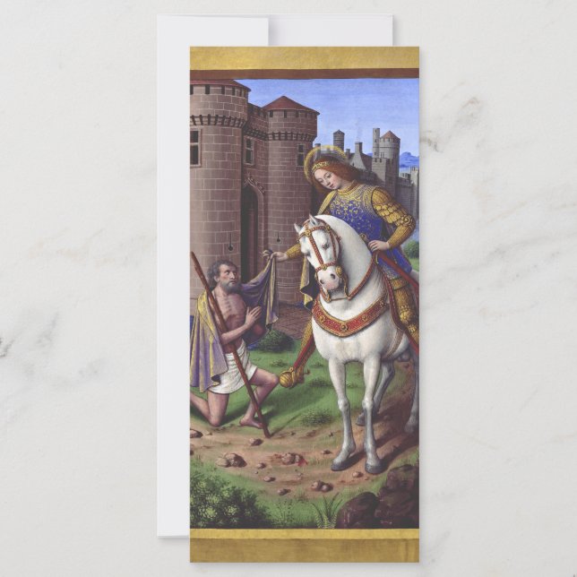 San Martín de Tours cortando su capa en dos (Anverso)