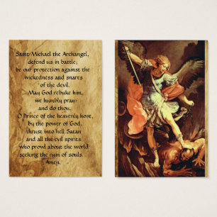 San Miguel la tarjeta del rezo del arcángel