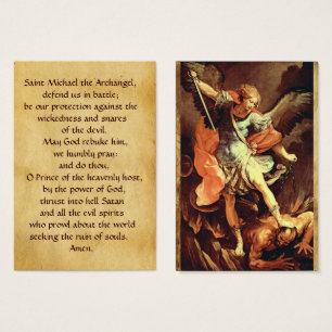 San Miguel la tarjeta del rezo del arcángel