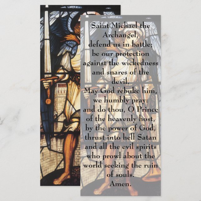 San Miguel por Sir Edward Coley Burne-Jones (Anverso / Reverso)