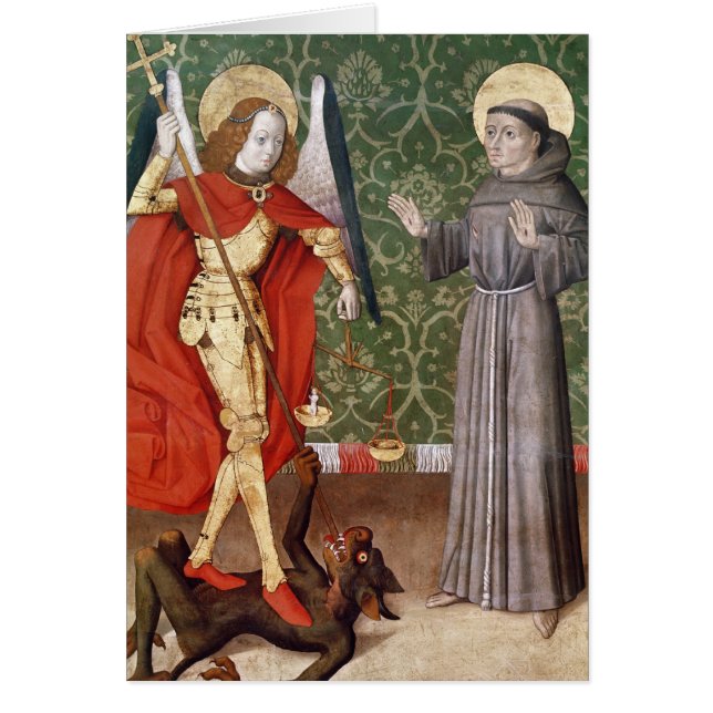 San Miguel y St Francis de Assisi, c.1480 (Frente)