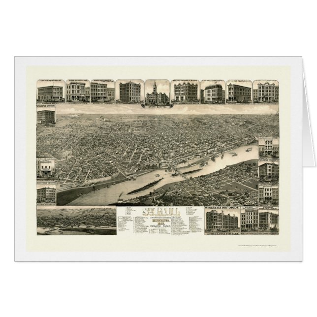San Pablo, mapa panorámico del manganeso - 1883 (Anverso (Horizontal))