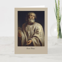 San Pedro de Peter Paul Rubens, tarjeta de