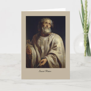 San Pedro de Peter Paul Rubens, tarjeta de