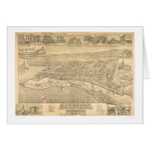 San Pedro, mapa panorámico 1895 (1319A) del CA
