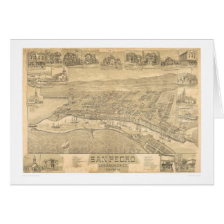 San Pedro, mapa panorámico 1895 (1319A) del CA