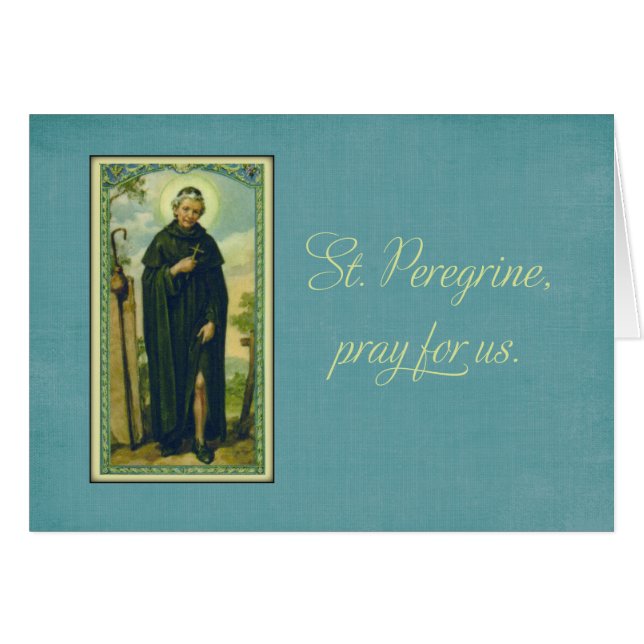 San Peregrino, patrono del cáncer (Anverso (Horizontal))