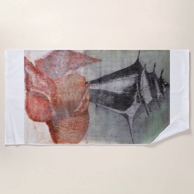 San Salvador, Bahamas, Seashells: Toalla de playa (Anverso)