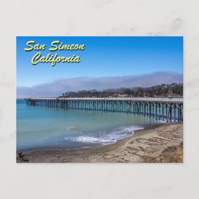San Simeon, postal de California (Anverso)
