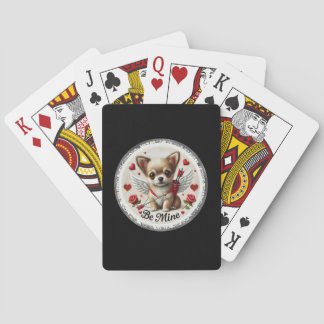San Valentín Ángel Chihuahua jugando cartas - Sé m