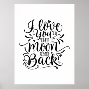 San Valentín Arte Te Amo A La Luna