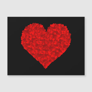 San Valentín de amor al corazón rojo por las novia