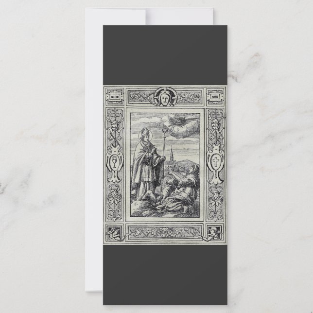 San Valentín de Roma Grabado Arte Premium (Anverso)