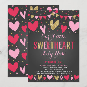 San Valentín Invitación a cumpleaños