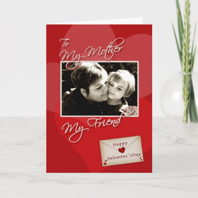 San Valentín - Mi madre - Tarjeta fotográfica pers (Anverso)