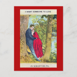 San Valentín te quiero en la tarjeta postal de Scr