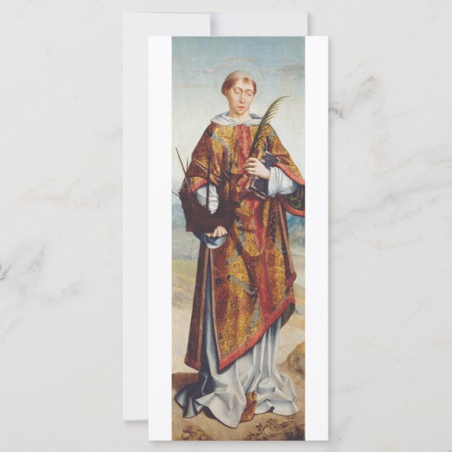San Vicente de Zaragoza Mártir Arte Fino (Anverso)