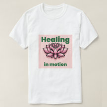 "Sanación en Movimiento" Camiseta Gráfica Zen Flor