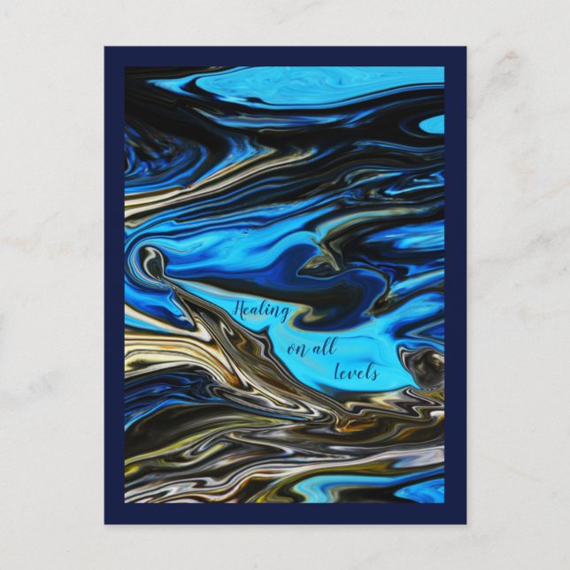 Sanación en todos los niveles de la tarjeta postal (Anverso)