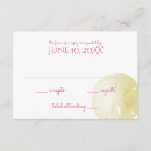 Sand Dollar Wedding RSVP