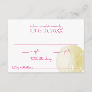 Sand Dollar Wedding RSVP