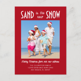 Sand, la nueva foto de la nieve, la Invitación roj