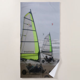 Sand Yaching dos marineros Toalla de Playa