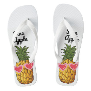Sandalias Cute De Piña, Flip Flops De Piña