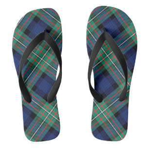 Sandalias de Flip Flop de Tartán
