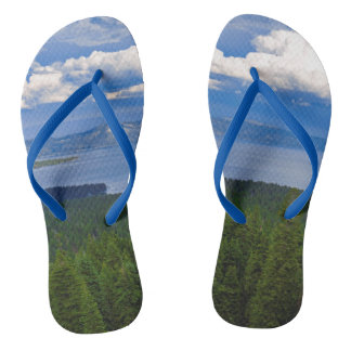 Sandalias De Flip Flop Escénico Del Lago Tahoe