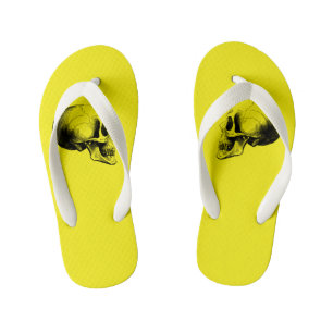 Sandalias Skull Flip Flop Kid,Amarillo