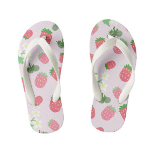 Sandalias Sweet Strawberry. Chanclas para niños