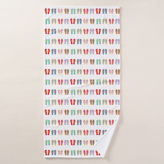 Sándalos Patrones Flip Flops (Toalla de baño)