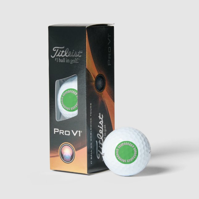 Sandbagger green Titleist Pro V1 pelotas de golf 3 (Embalaje)
