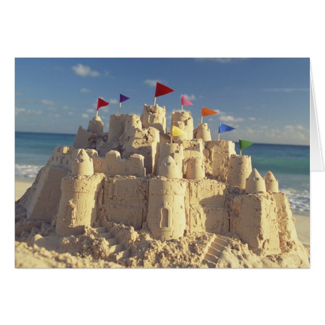 Sandcastle On Beach (Anverso (Horizontal))