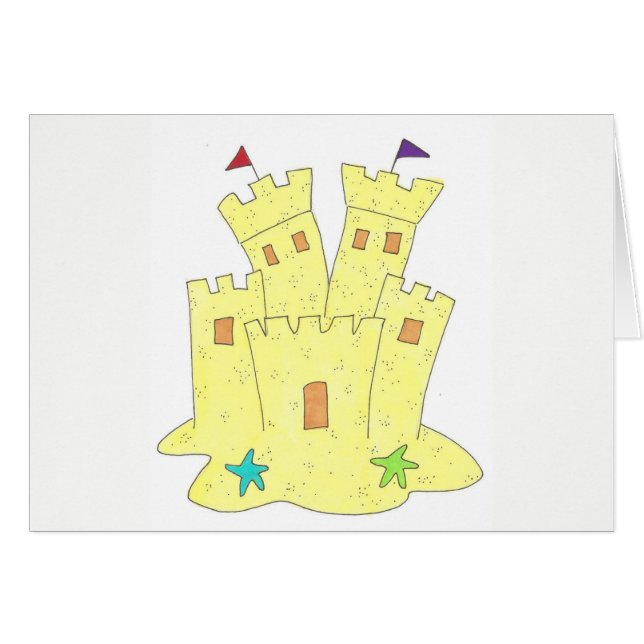 Sandcastle Sand Castle Starfish Shelfish Beach Oce (Anverso (Horizontal))