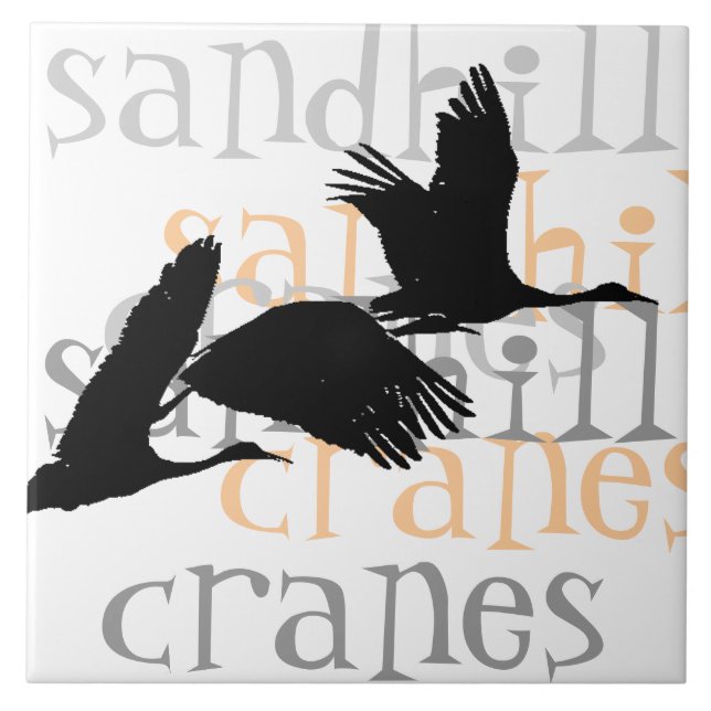 Sandhill Cranes la teja (Frente)