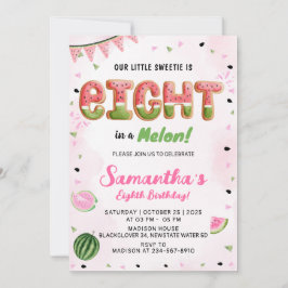 sandía 8 Invitación a la fiesta de cumpleaños