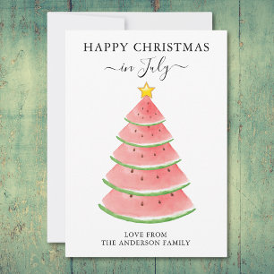 Sandía de Navidad en Julio