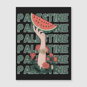 sandía, flores y texto palestino Repetir