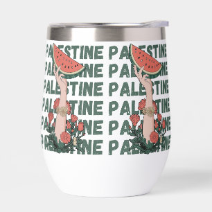 sandía, flores y texto palestino Repetir