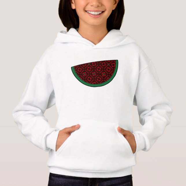 sandía palestina Tatuaje rojo bordado (Anverso)