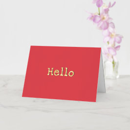 Sandía Rojo Chic Moderno Simple Hola Personalizado