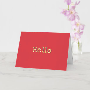 Sandía Rojo Chic Moderno Simple Hola Personalizado