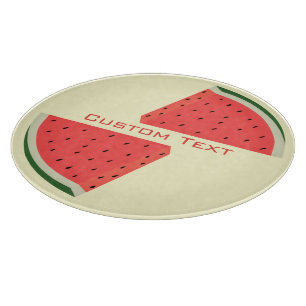 Sandías Personalizadas con Texto Tabla de Cortar
