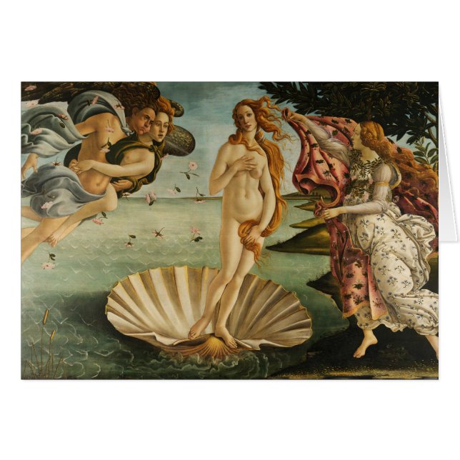 Sandro Botticelli - El nacimiento de Venus (Anverso (Horizontal))