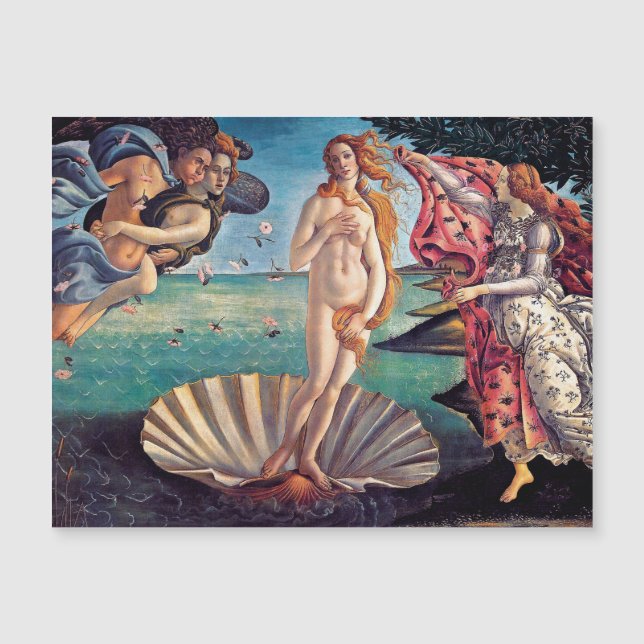 Sandro Botticelli - El nacimiento de Venus - Arte  (Anverso)